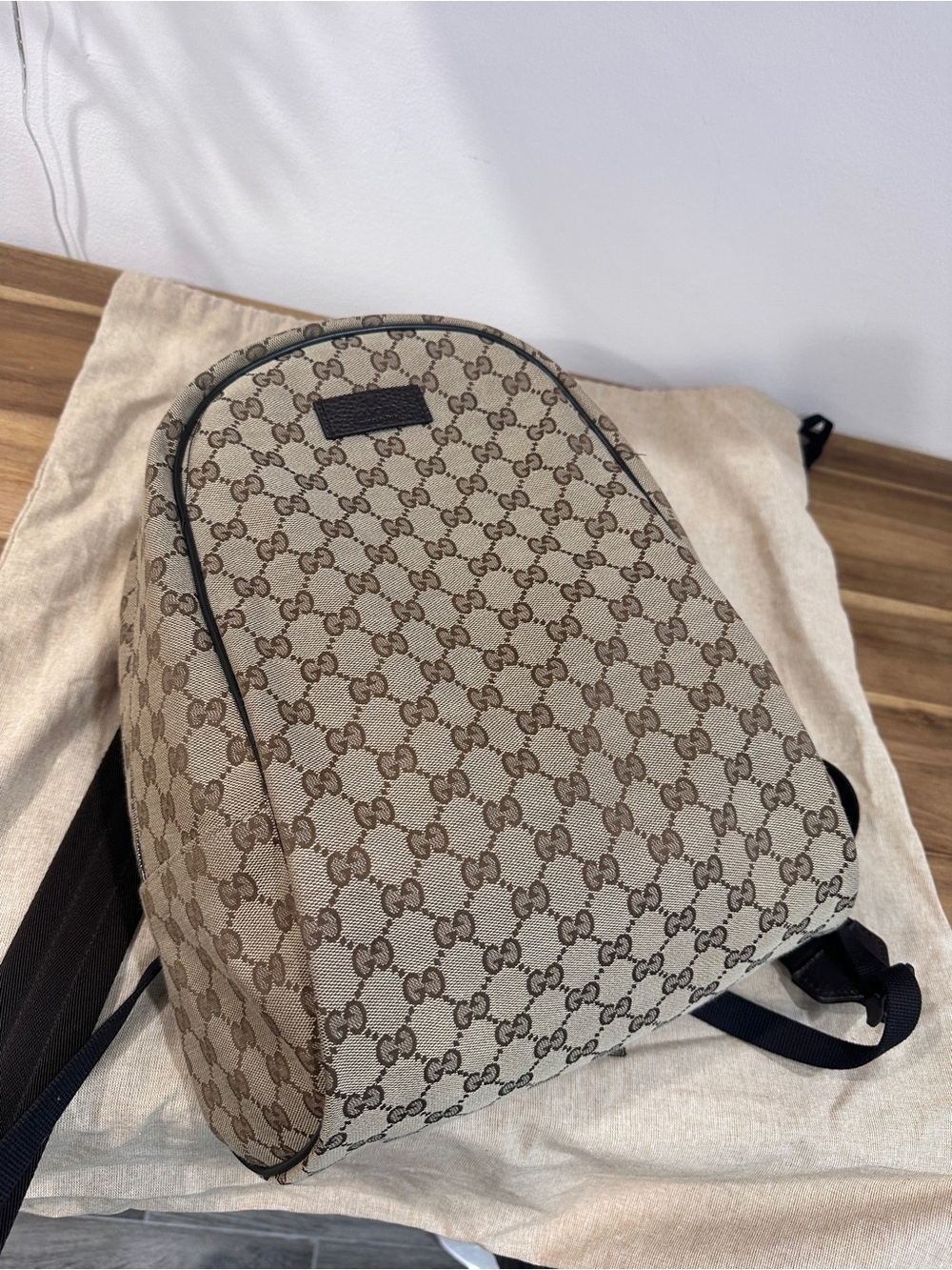 Gucci Monogram Travel Backpack Dark Brown - Picture 3 of 12